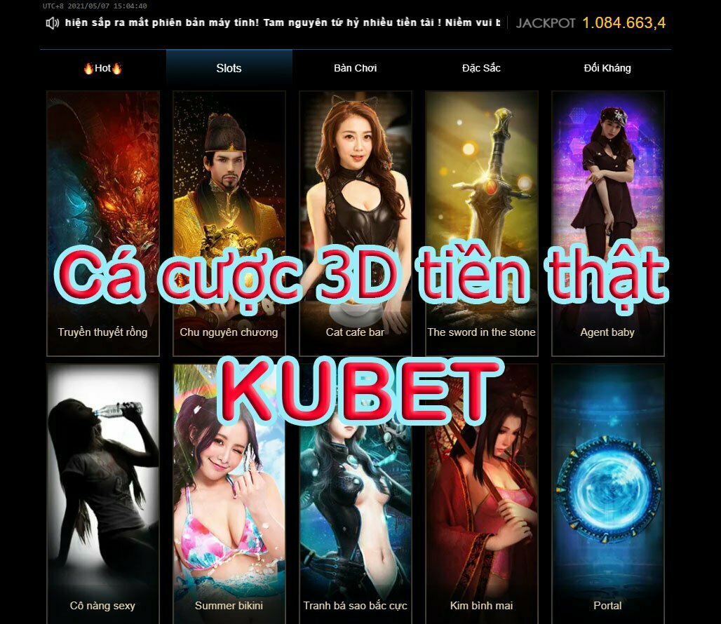 Sảnh cá cược Kubet casino 3D game 